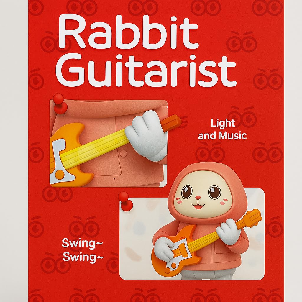 Rabbit Guitarist Toy for Kids