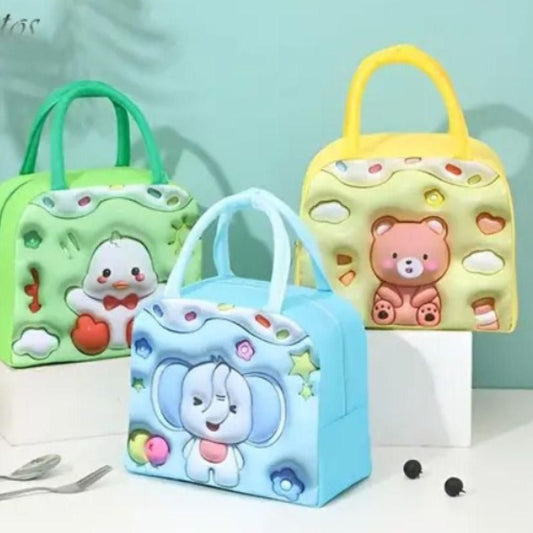 Cartoon Lunch Bag For Kids - 3D Design