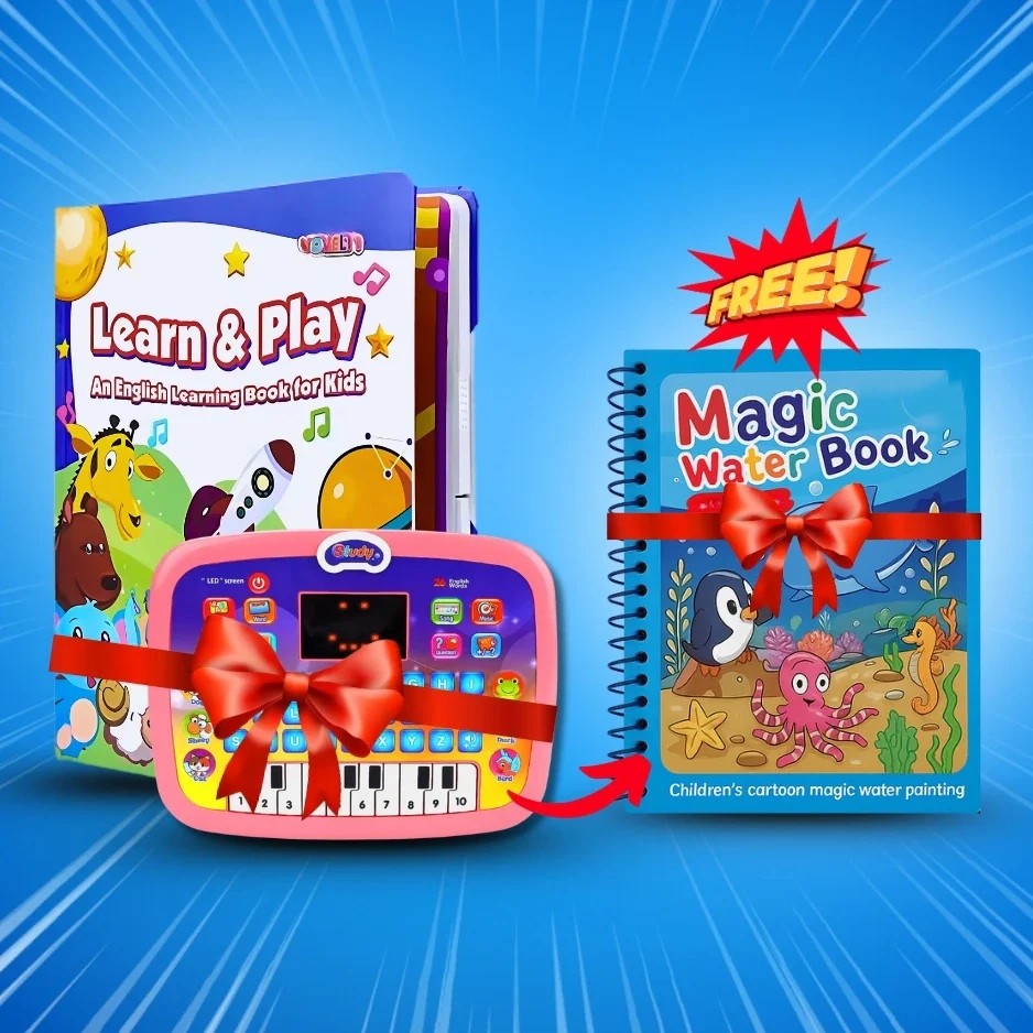 💥 3 in 1 LEARNING BUNDLE : Tablet, Learn & Play and Water Magic Book ( Free) 💥