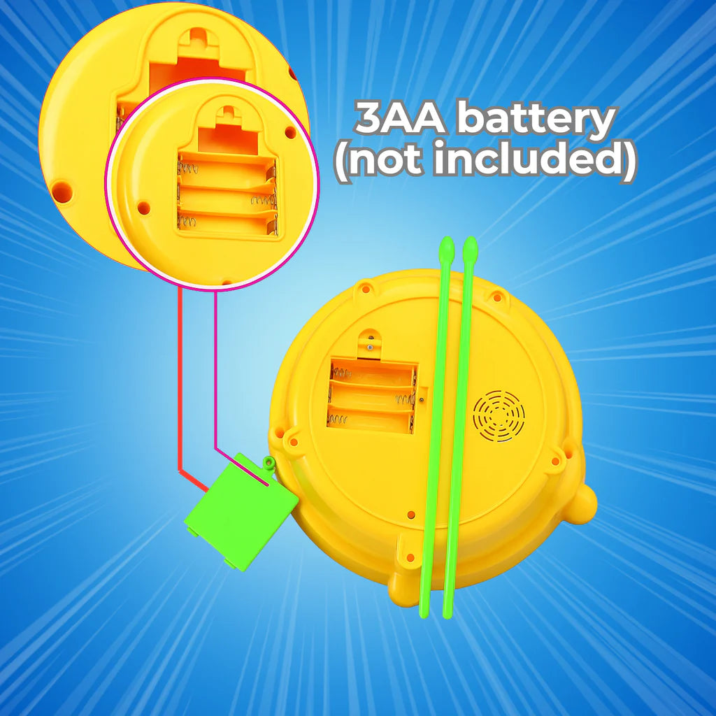 Flash Drum with Multicolor 3D Lights