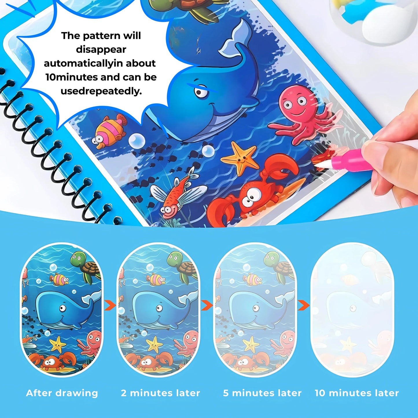 π₯ 3 in 1 LEARNING BUNDLE : English Word Book, Writing Tablet and Water Magic Book (Free)π₯
