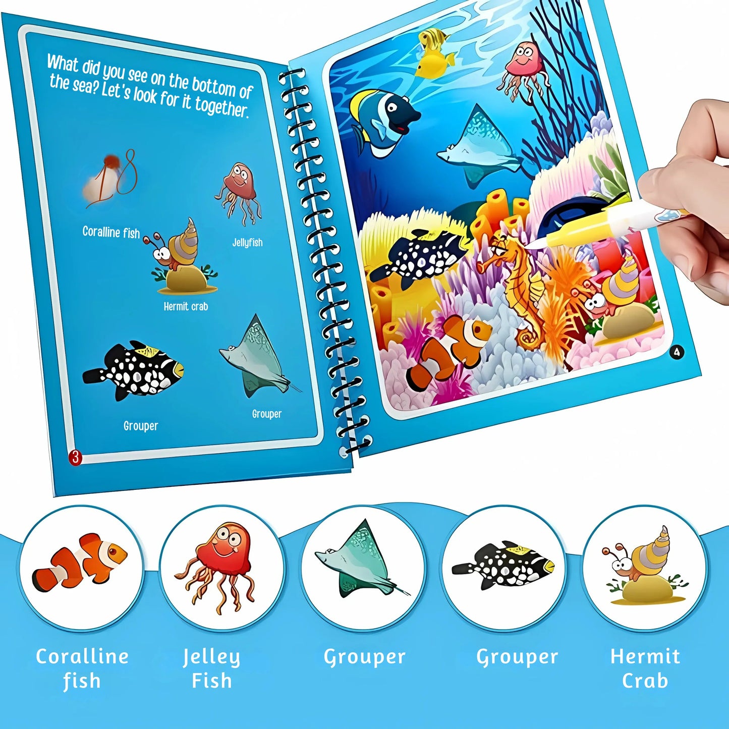 π₯ 3 in 1 LEARNING BUNDLE : English Word Book, Writing Tablet and Water Magic Book (Free)π₯