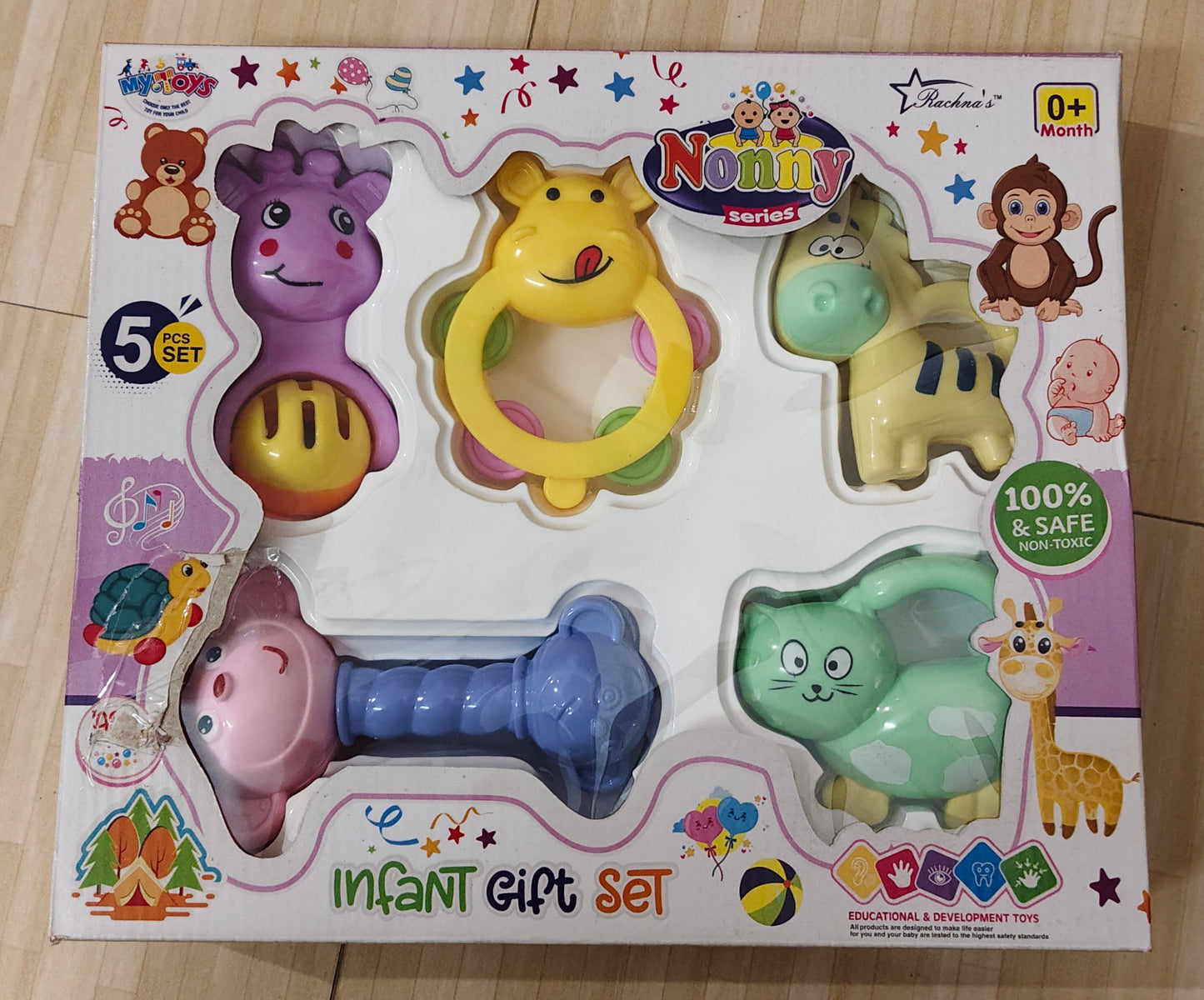 Infant Rattles Gift Box (Set of 5)