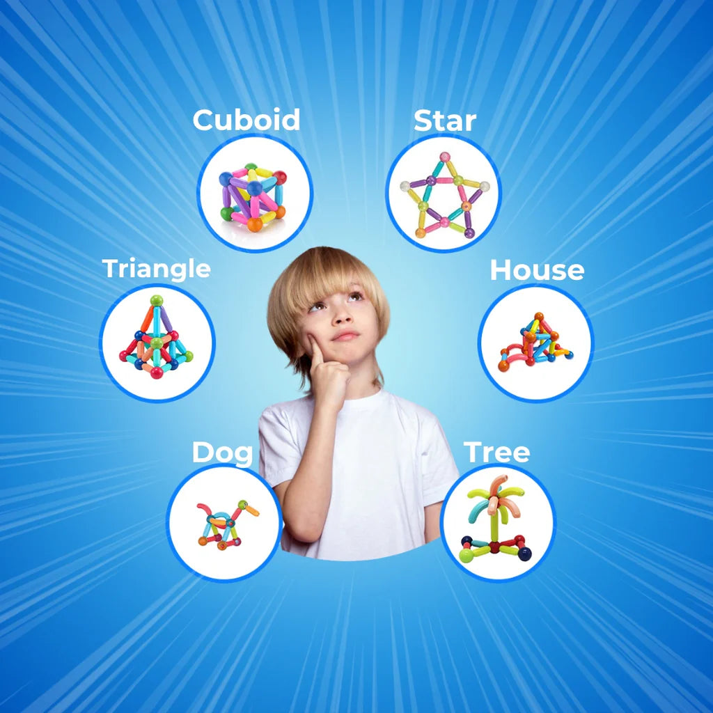 Magnetic Sticks Building Blocks For Kids
