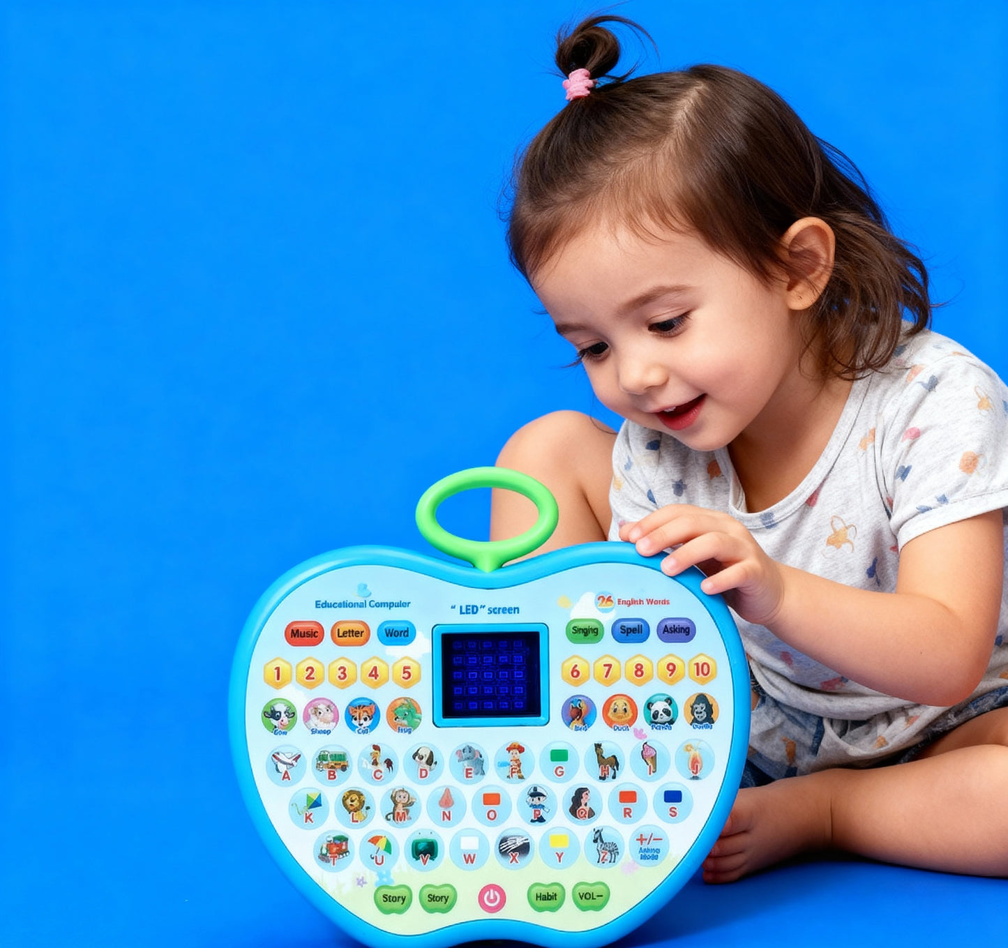 Apple Shaped Alphabet Tablet Toy for Kids