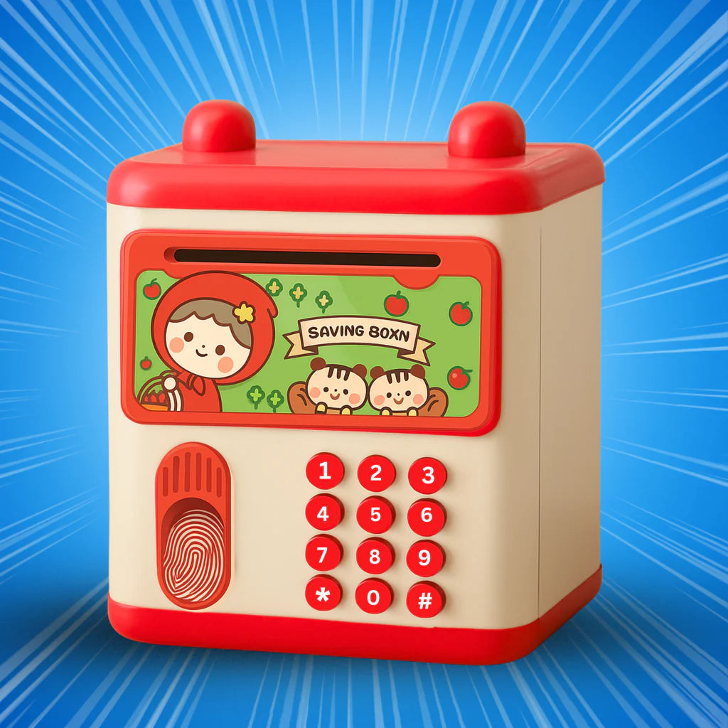 5-IN-1 ATM Fingerprint Savings Bank for Kids
