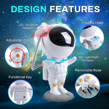 Astronaut Galaxy Home & Party Night Light LED Space Projection