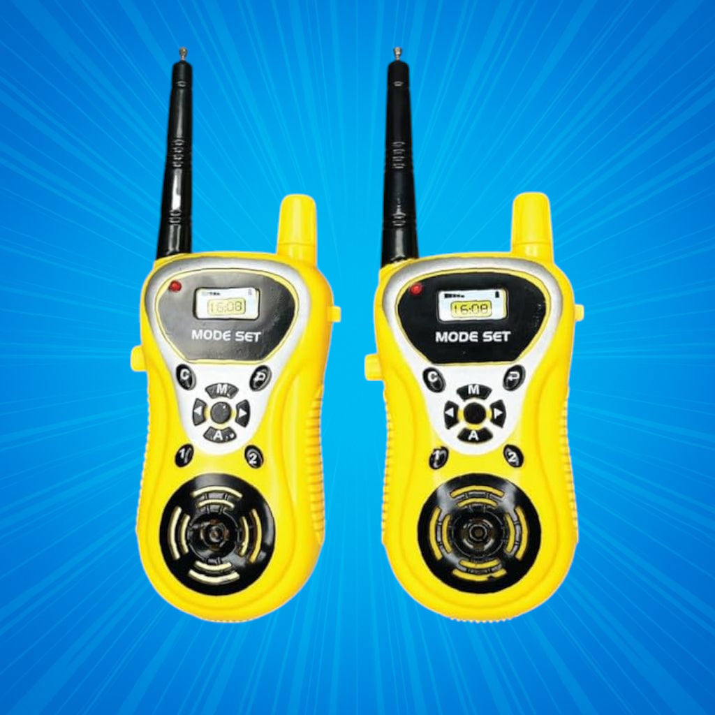 Walkie Talkie 2-Way Radio Toy (Upto 20 Meter Outdoor Range)