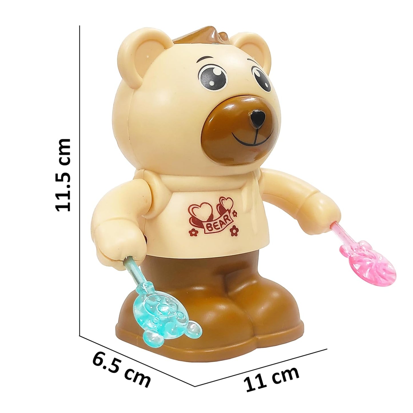 Dancing Tumbling Teddy Bear Toy for Kids with Lights and Music