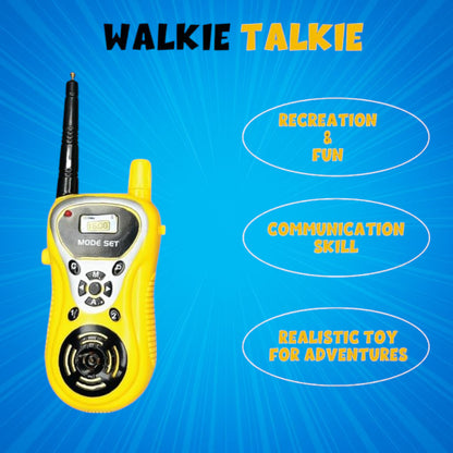Walkie Talkie 2-Way Radio Toy (Upto 20 Meter Outdoor Range)