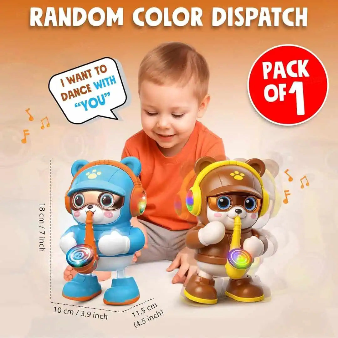 Saxophone Bear Musical & Dancing Toy with Lights