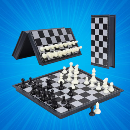 Magnetic Educational Chess Set with Folding Chess Board