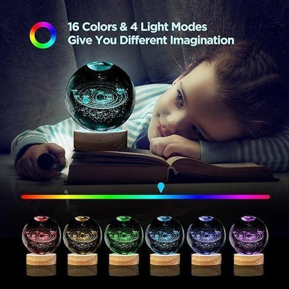 3D Crystal Lamp Ball – A Touch of Magic for Your Space (Assorted Designs)