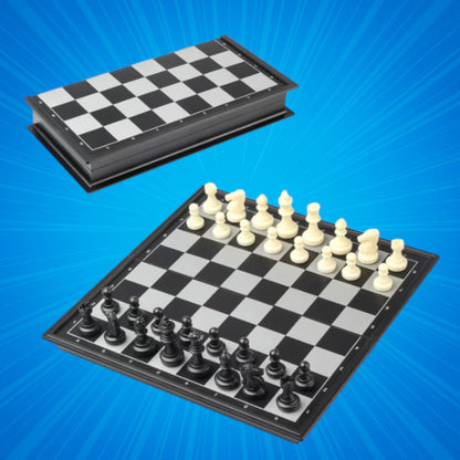 Magnetic Educational Chess Set with Folding Chess Board