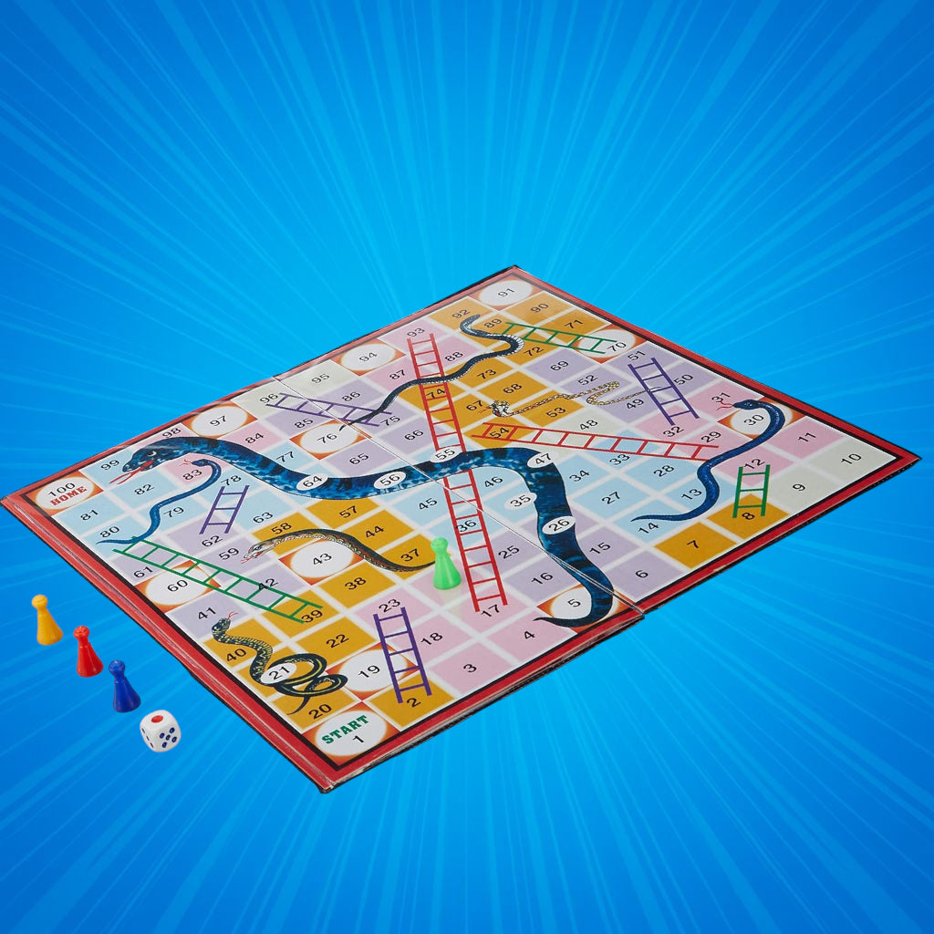 Magnetic 2-in-1 Ludo and Snakes & Ladders Combo Board Game