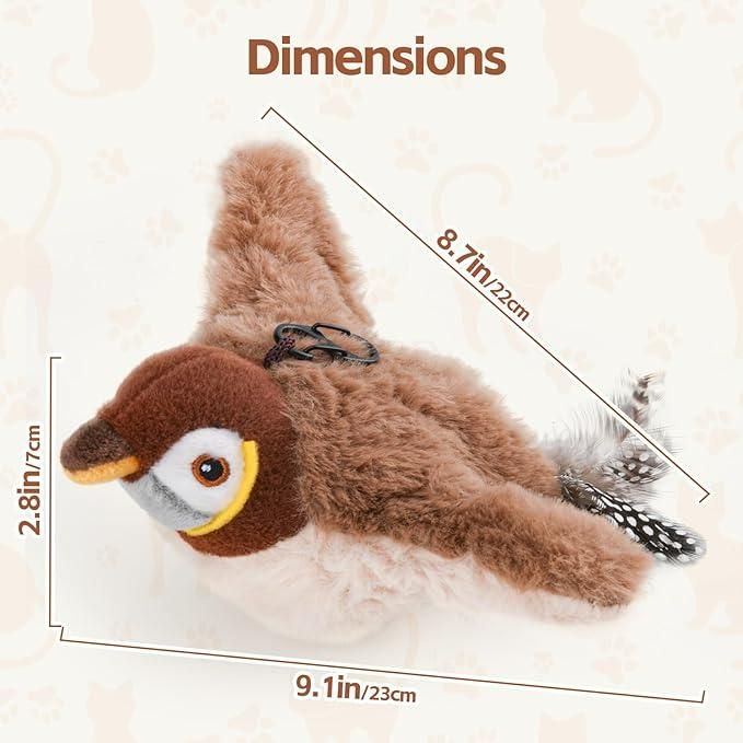 Flapping Cat Toy – Automatic Rechargeable Bird for Cats