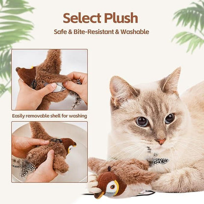 Flapping Cat Toy – Automatic Rechargeable Bird for Cats