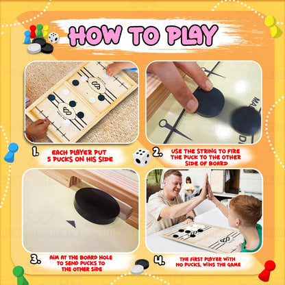 3-in-1 Fastest Finger First, Ludo and Snakes & Ladder Board Game