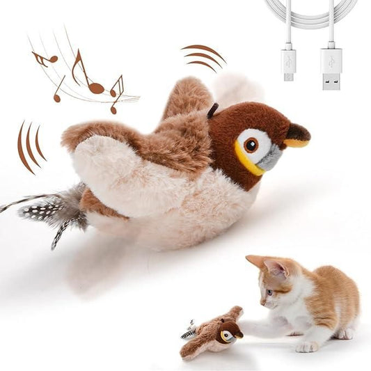 Flapping Cat Toy – Automatic Rechargeable Bird for Cats