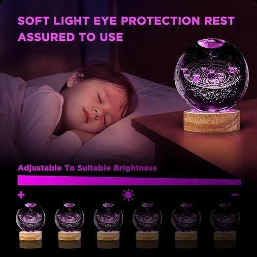 3D Crystal Lamp Ball – A Touch of Magic for Your Space (Assorted Designs)