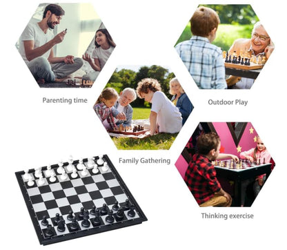 Magnetic Educational Chess Set with Folding Chess Board