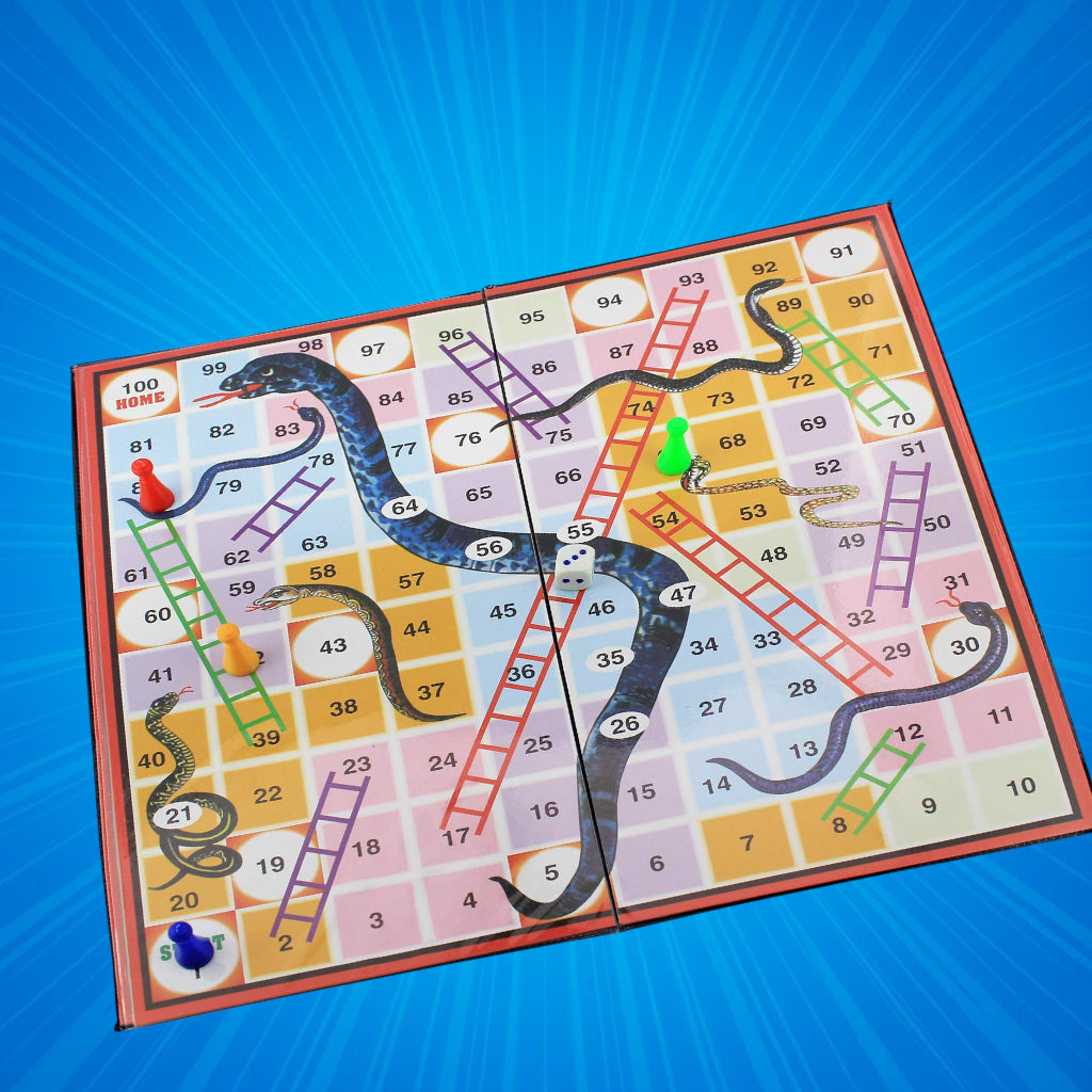 Magnetic 2-in-1 Ludo and Snakes & Ladders Combo Board Game
