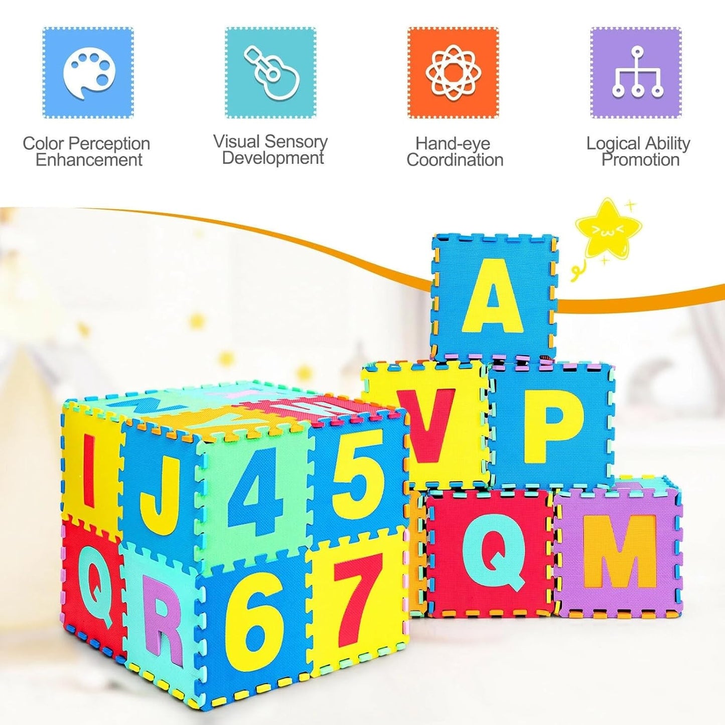 Alphabet & Numeric Mat for Kids