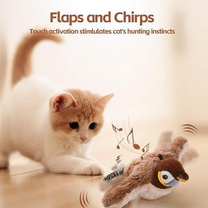 Flapping Cat Toy – Automatic Rechargeable Bird for Cats