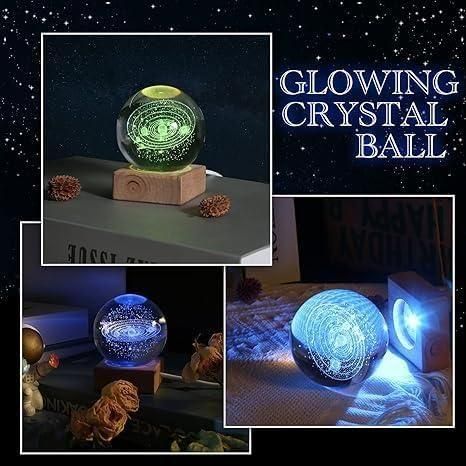 3D Crystal Lamp Ball – A Touch of Magic for Your Space (Assorted Designs)