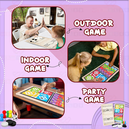 3-in-1 Fastest Finger First, Ludo and Snakes & Ladder Board Game
