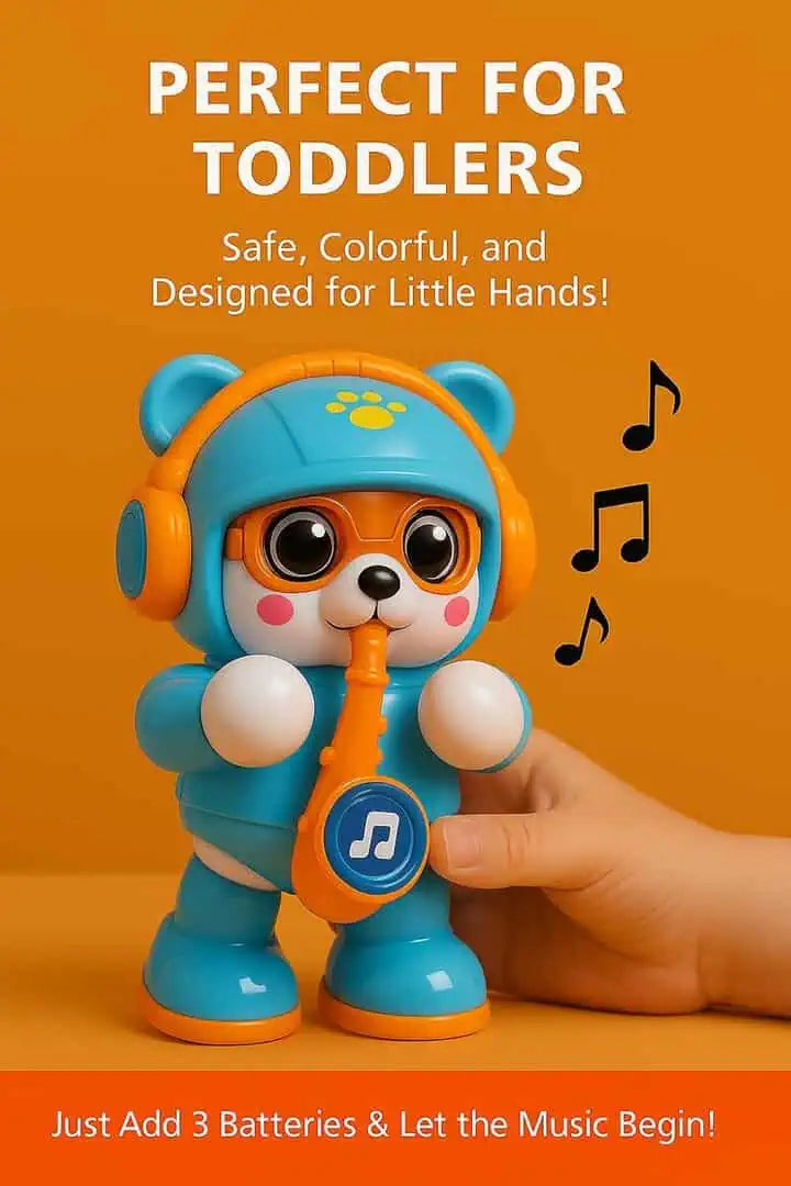Saxophone Bear Musical & Dancing Toy with Lights