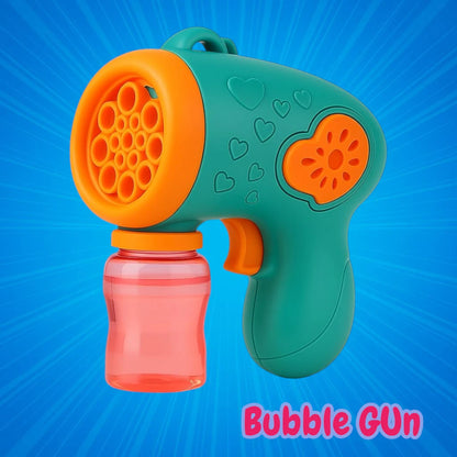 15-Hole Automatic Bubble Gun Toy with LED Light