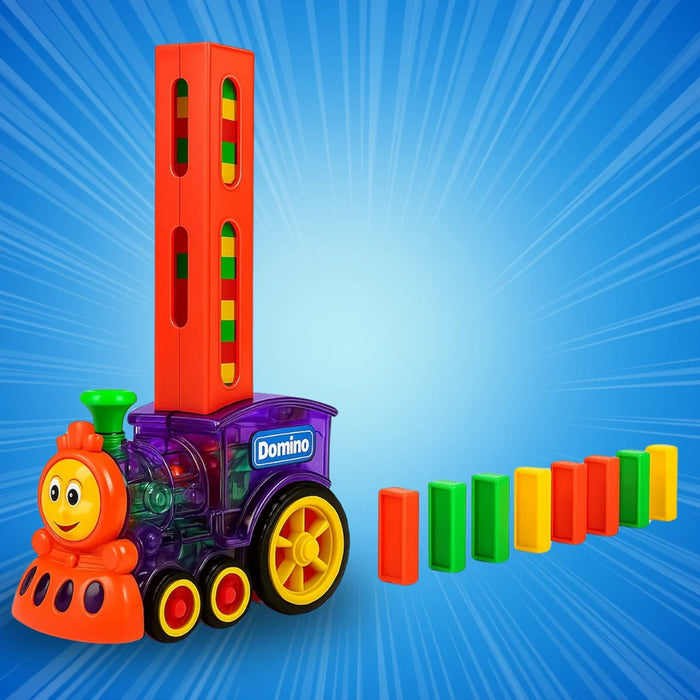 Domino Block Funny Train 3D Lights