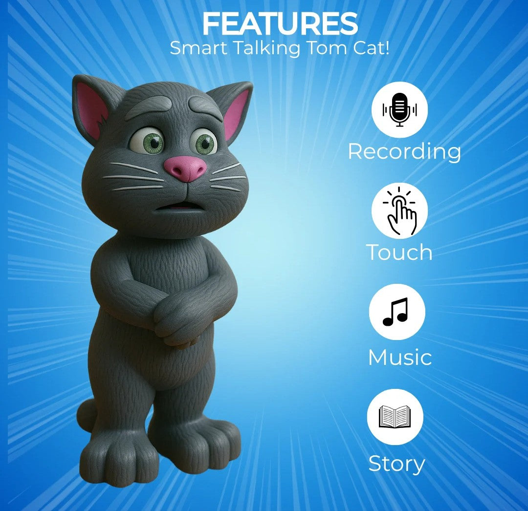 Smart Talking Tom Cat: A Musical Toy for Children with Recording and Repeat Capabilities