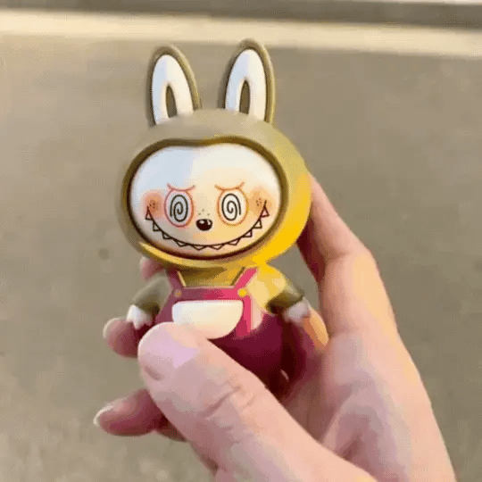 4-in-1 Face-Changing Labubu Keychain