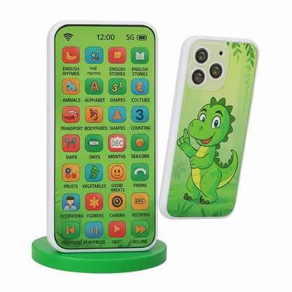 Kids Screen-Free Educational Phone with 24 Learning Modes l Easy to Carry l Ultra-Lightweight & Portable (only 90 grams)