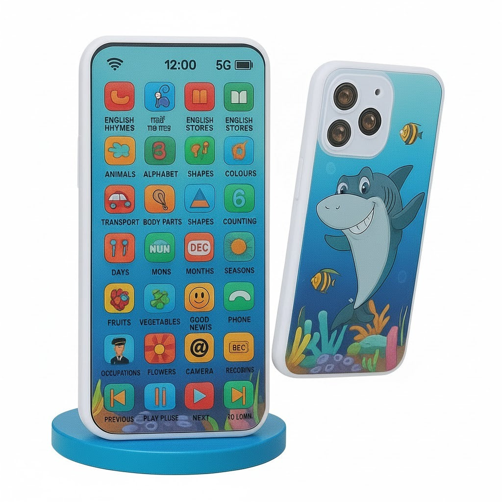 Kids Screen-Free Educational Phone with 24 Learning Modes l Easy to Carry l Ultra-Lightweight & Portable (only 90 grams)