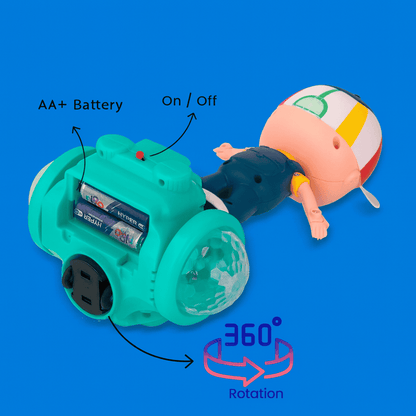 Fashion Boy 360 Degree Rotating & Dancing Toy with 5D Lights & Sound