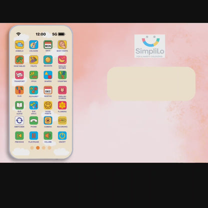 SimpliLo Screen-Free Educational Phone | Speaks 10 Languages | Type-C Rechargeable & Ultra-Lightweight