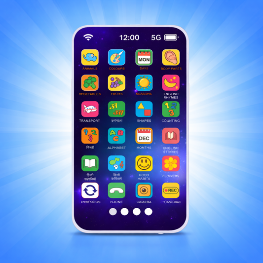 SimpliLo Screen-Free Educational Phone | Speaks 10 Languages | Type-C Rechargeable & Ultra-Lightweight